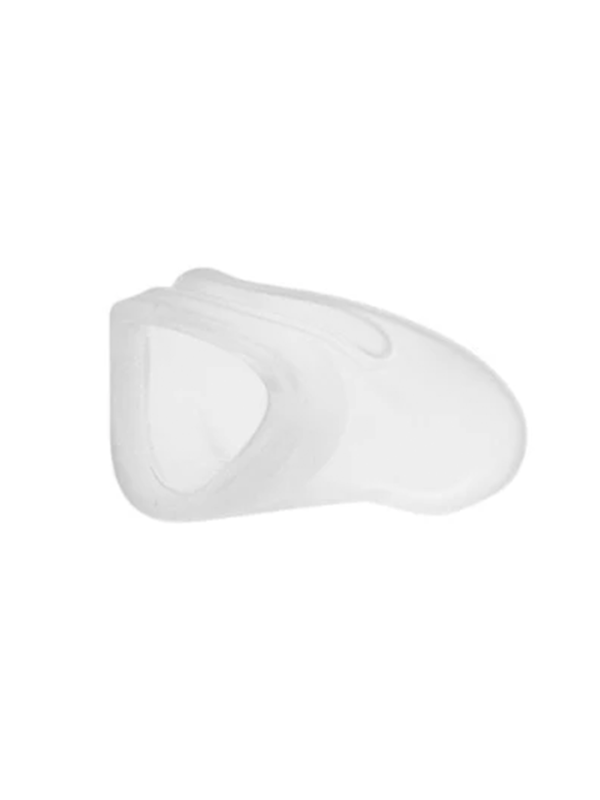 BMC N6 Burun CPAP Maskesi Yedek Silikonu - Orijinal Parça BMC N6 Burun CPAP maskesi için beyaz renkli, yumuşak silikon yedek parça, yakın çekim.
