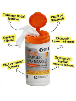 Citrus CPAP Maskesi Temizleme Mendili