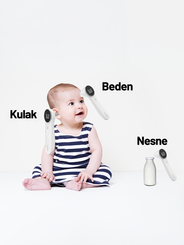 Jumper JPD-FR301 Temassız Kızılötesi Ateş Ölçer – 1 Saniyede Alın ve Kulaktan Ölçüm – Tıbbi Hassasiyetli Dijital Termometre