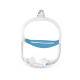 ResMed AirFit N30i Under-Nose Nasal CPAP Mask - Top-of-Head Hose Comfort ResMed AirFit N30i under-nose nasal CPAP mask worn by a user, showing the top-of-head hose connection.