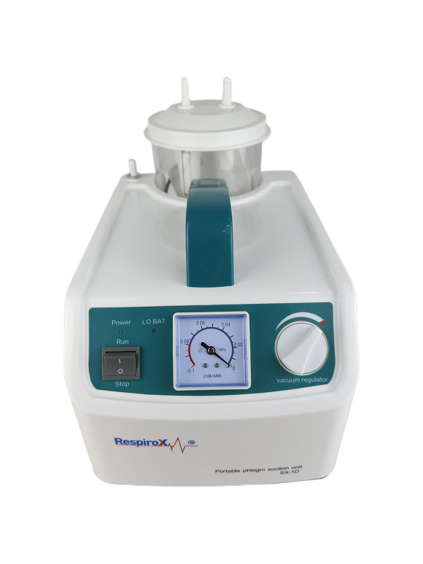 Respirox SX-1D Bataryalı Aspiratör Balgam Cihazı Respirox SX-1D Bataryalı Aspiratör Balgam Cihazı