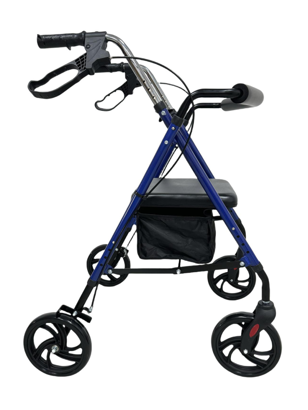 Respirox RR-02 Katlanabilir Alüminyum Rolatör (Mavi) – Ultra Hafif ve Konforlu Yürüteç