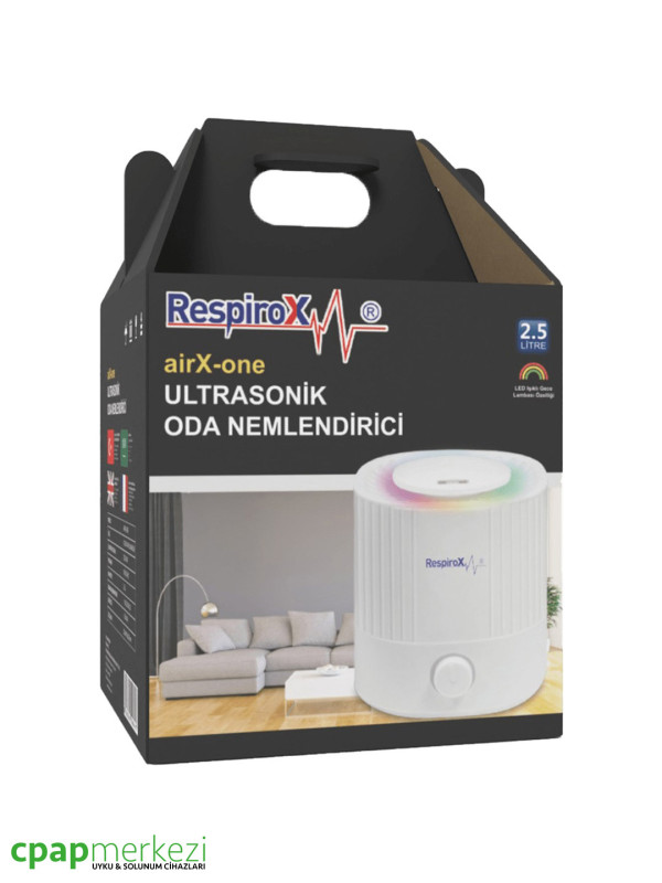 Respirox airX One Ultrasonic Room Humidifier [7 Different Color LED - Room Lamp]