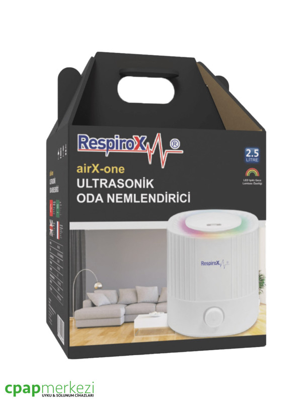 Respirox airX One Ultrasonic Room Humidifier [7 Different Color LED - Room Lamp]