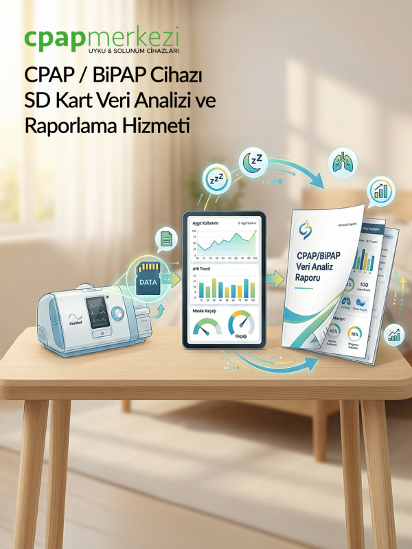 CPAP / BiPAP Cihazı SD Kart Veri Analizi ve Raporlama Hizmeti