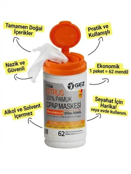 Citrus CPAP Maskesi Temizleme Mendili