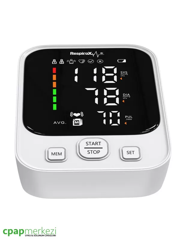 Respirox AXD-809 Türkçe Konuşan Tansiyon Aleti - Koldan/Adaptörlü Respirox AXD-809 Türkçe Konuşan Tansiyon Aleti - Koldan/Adaptörlü